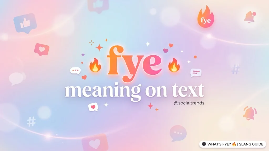 fye meaning on text