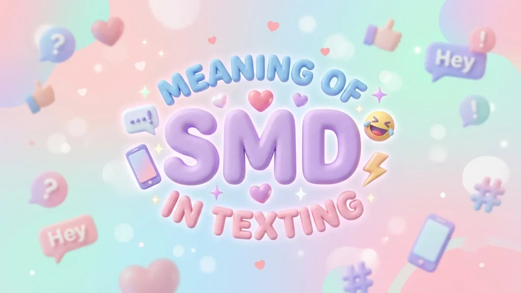 Meaning of SMD in Texting: Complete Guide to Its Real Meaning