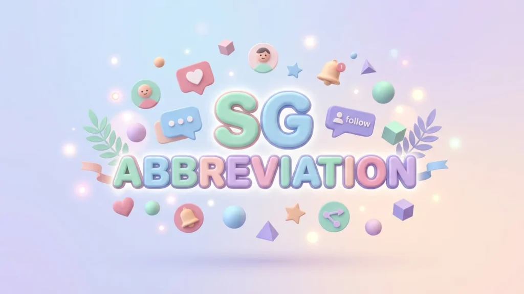 sg abbreviation
