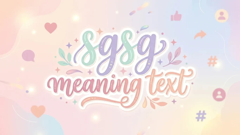 sgsg meaning text